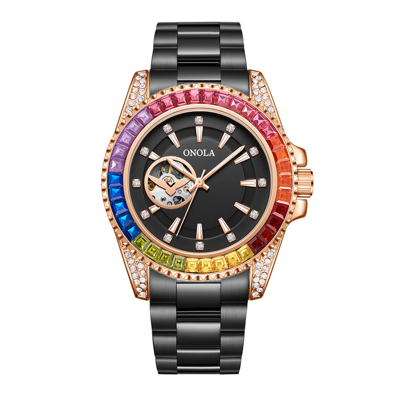 men's automatic steel band watch, view 8 - MRSLM