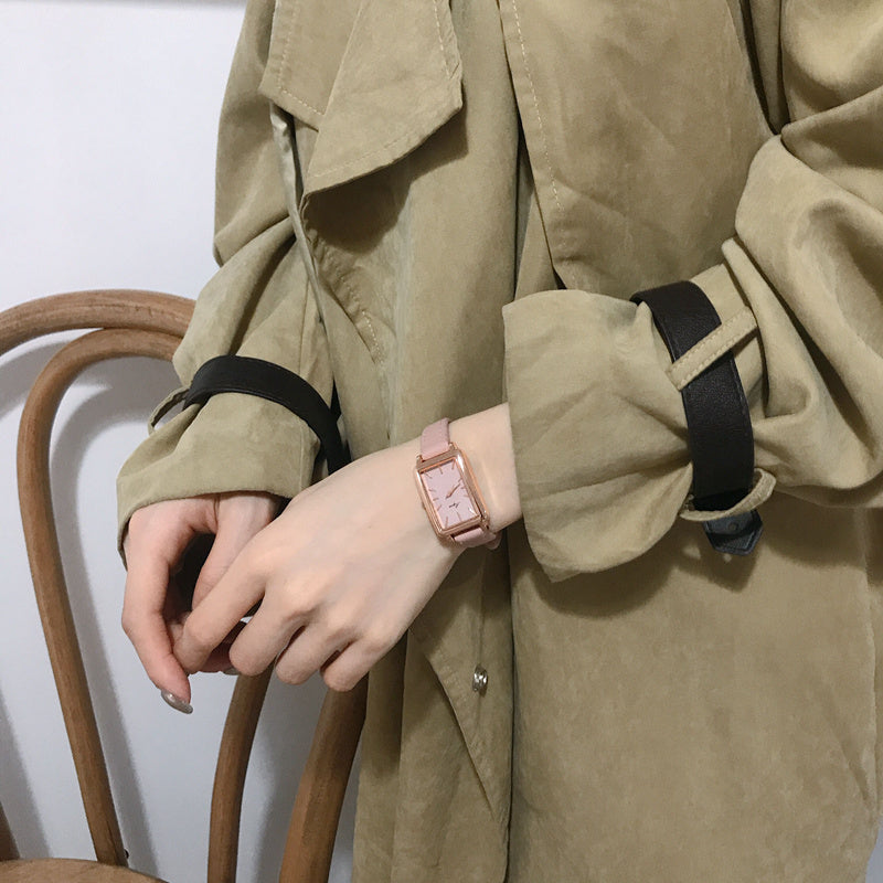 retro square women's watch, view 12 - MRSLM