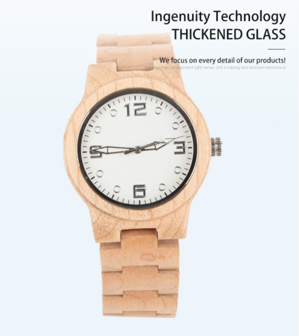 Bamboo quartz watch