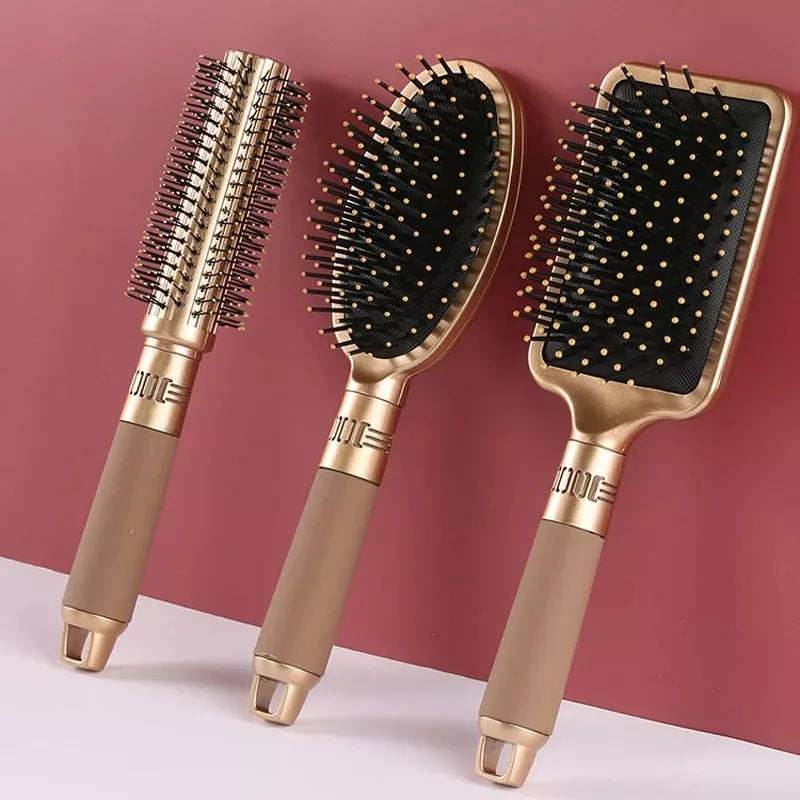 portable anti-static hair brush, view 6 - MRSLM