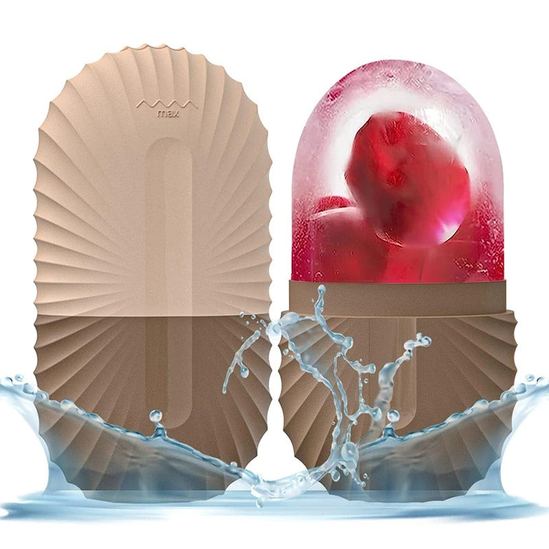reusable silicone ice facial roller, view 2 - MRSLM