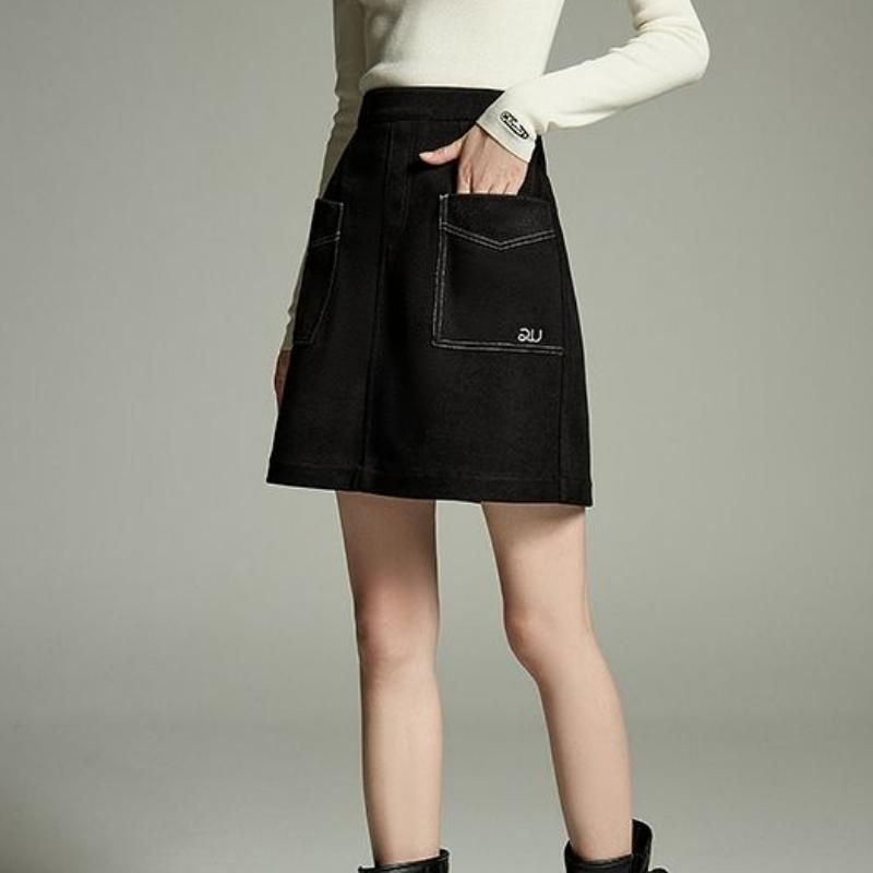 A-line embroidered winter skirt - MRSLM