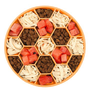 slow feeder dog bowl with silicone base, view 3 - MRSLM