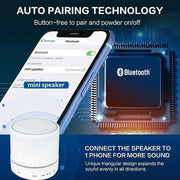 mini LED Bluetooth speaker, view 9 - MRSLM