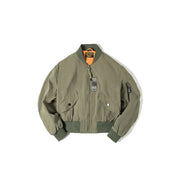 women's retro varsity bomber jacket, view 2 - MRSLM