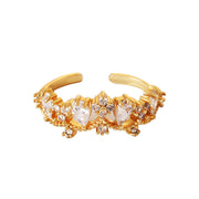 zircon drop crown ring, view 5 - MRSLM