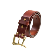 men's cowhide leather belt, view 2 - MRSLM
