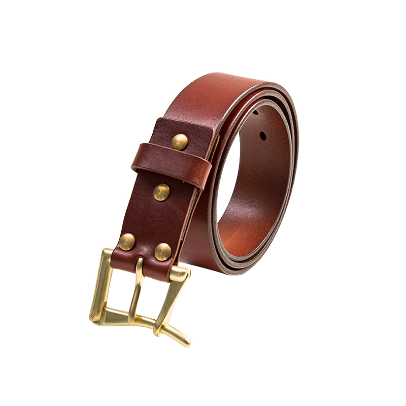 men's cowhide leather belt, view 2 - MRSLM