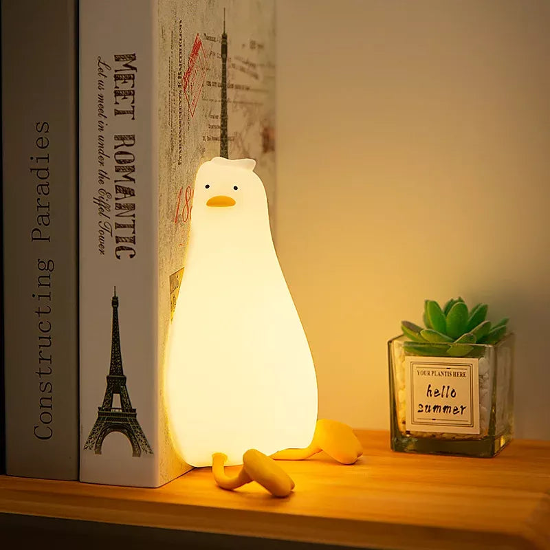 cute duck LED night light, view 5 - MRSLM