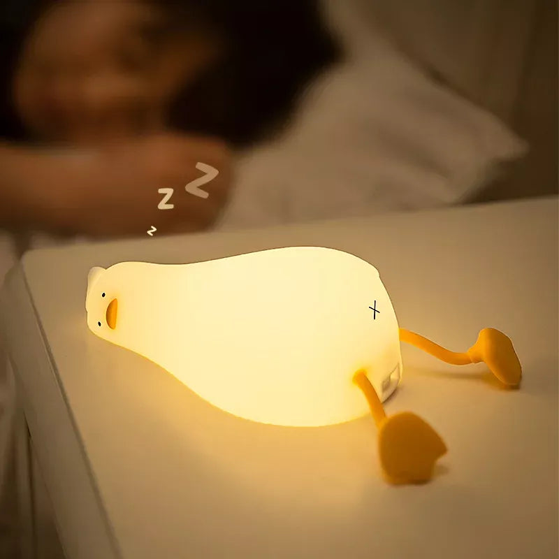 cute duck LED night light, view 3 - MRSLM