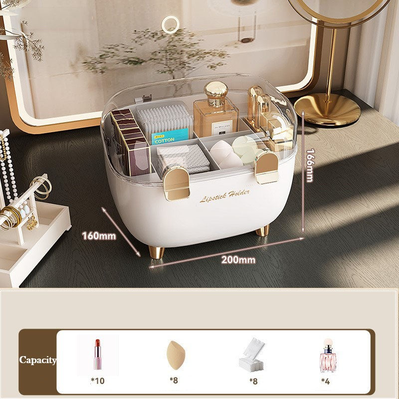 lipstick holder organizer with dustproof lid, view 2 - MRSLM