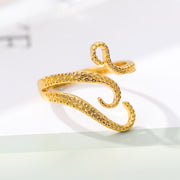 octopus tentacle wrap ring, view 9 - MRSLM
