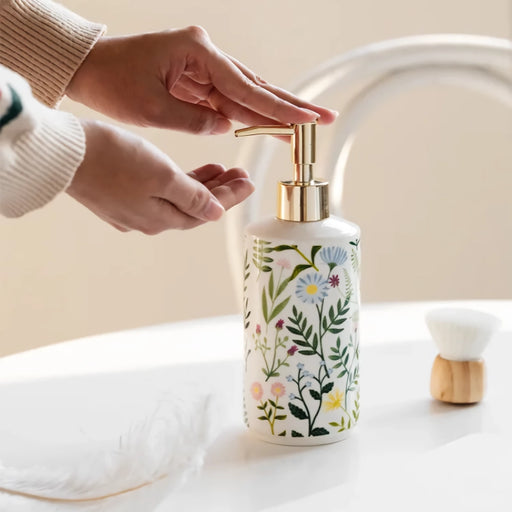 ceramic flower soap dispenser - MRSLM