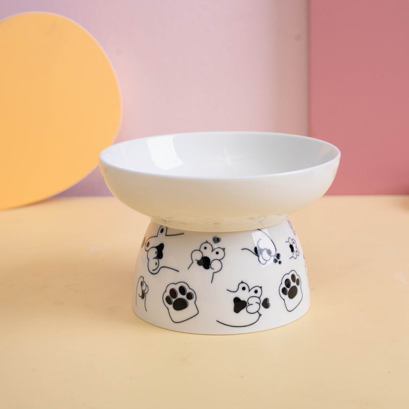 cartoon ceramic cat bowl, view 15 - MRSLM