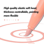 12 skin tone acrylic paint pens, view 6 - MRSLM