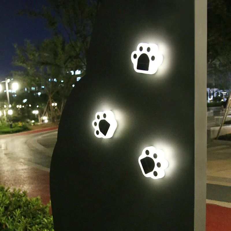 Solar Bear Paw LED Ground Lights