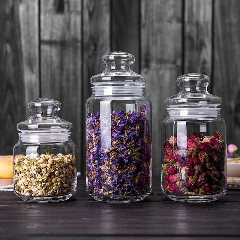 Portable glass tea storage jar, view 5 - MRSLM
