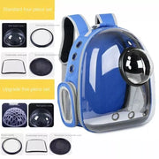 cat space capsule backpack, view 4 - MRSLM