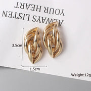 Geometric statement earrings, view 4 - MRSLM