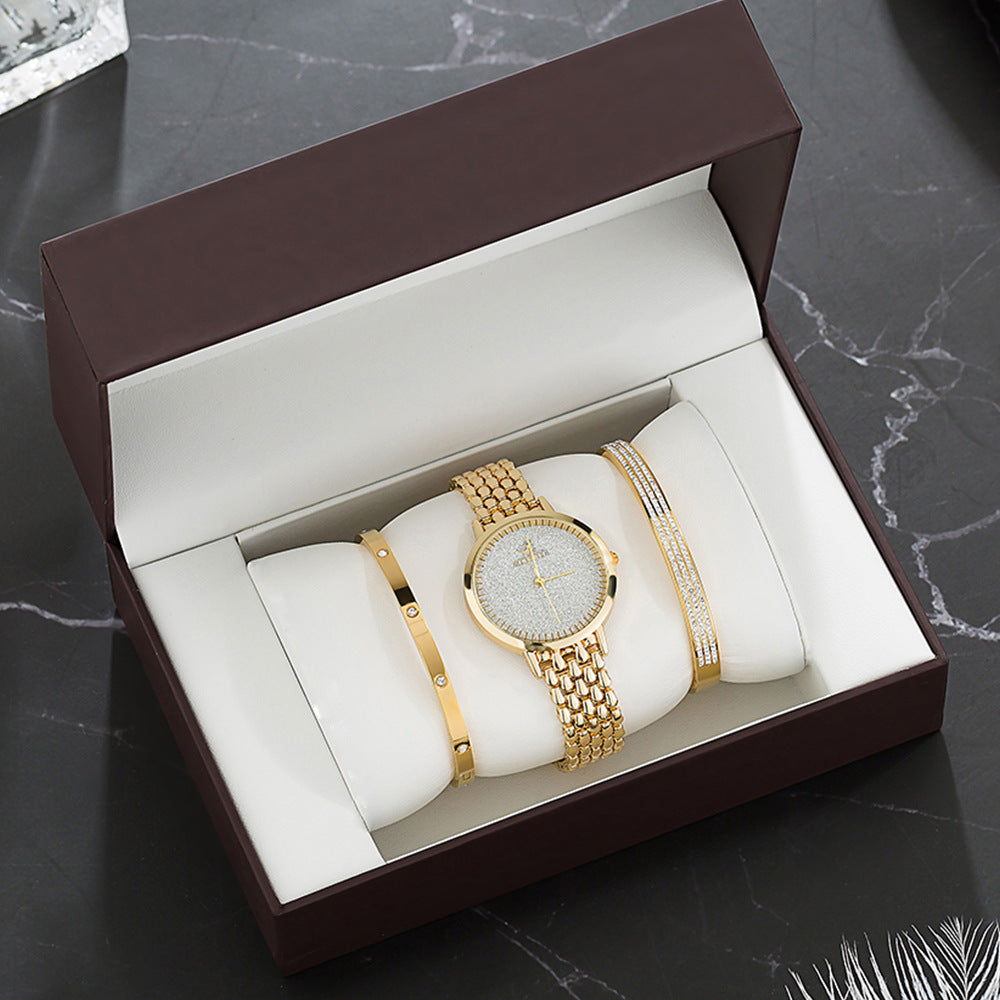 Luxury Watch Set Women's Gold Watch