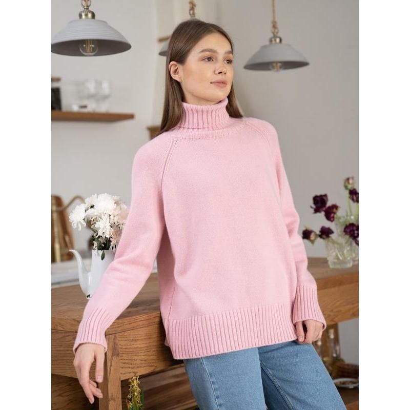 women's turtleneck sweater, view 23 - MRSLM