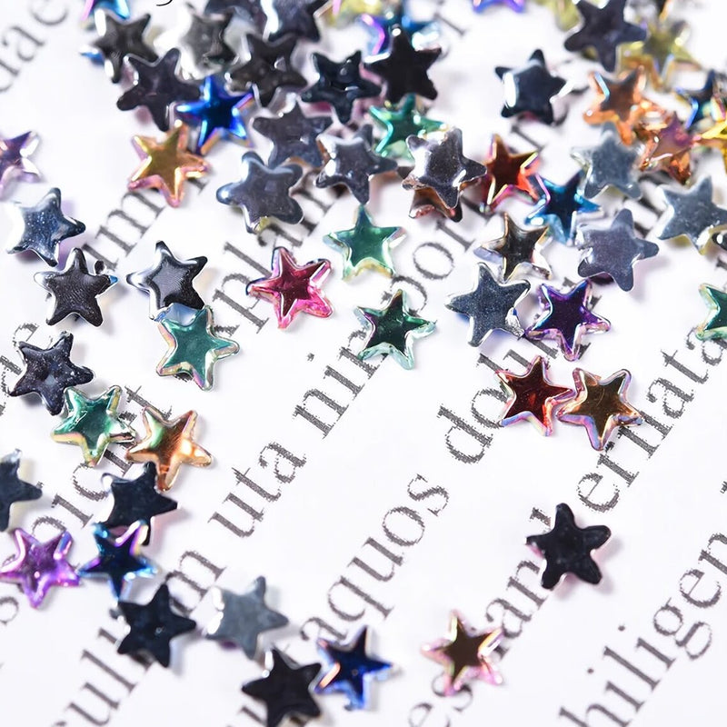 star shaped nail art rhinestones, view 5 - MRSLM