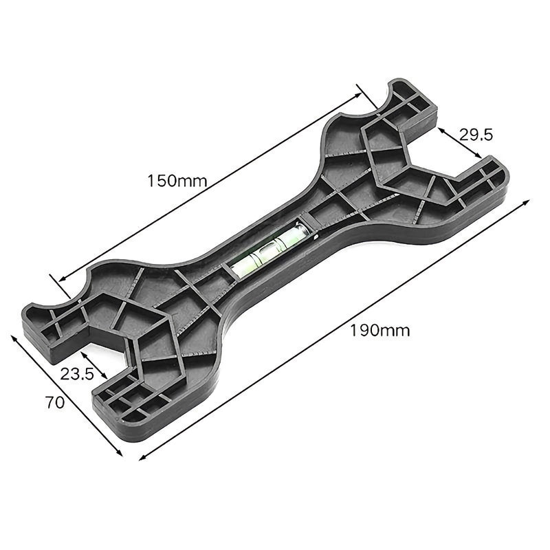 multifunctional dual-head wrench with level, view 4 - MRSLM