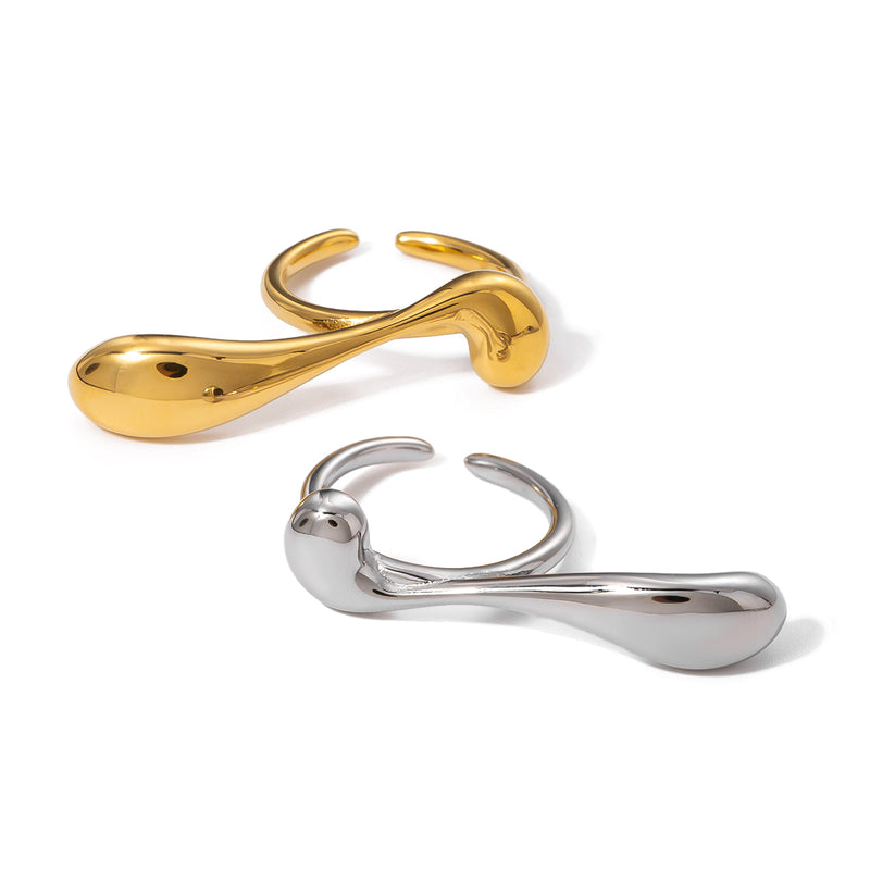 Water drop open ring, view 9 - MRSLM