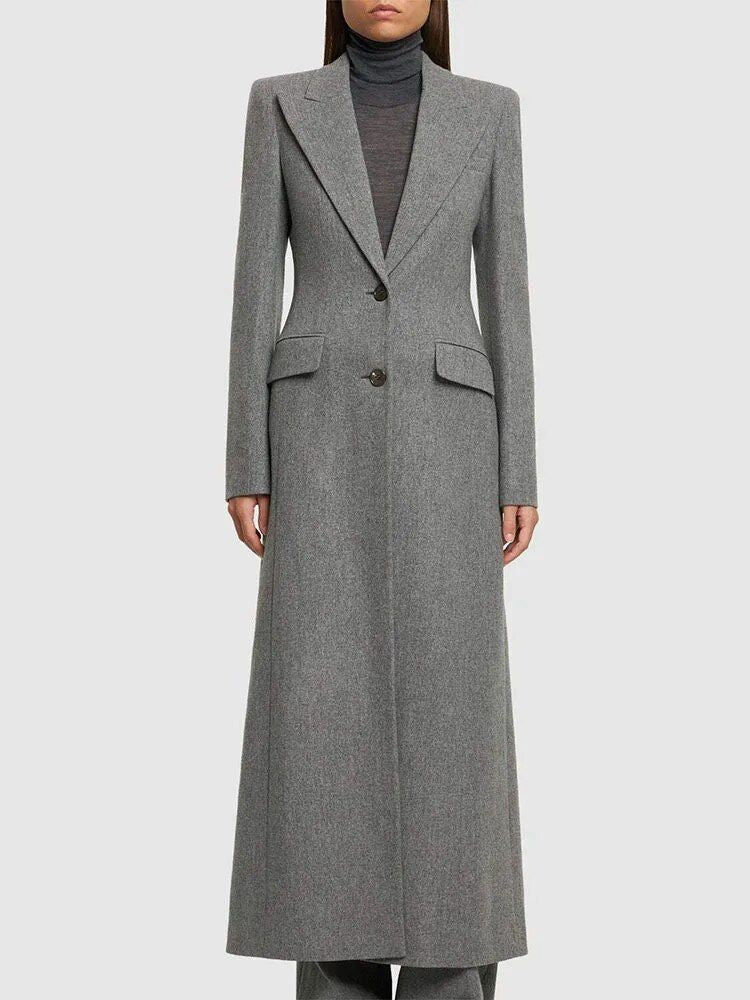 women's woolen coat, view 2 - MRSLM