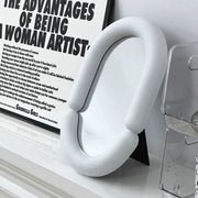 Irregular oval tabletop mirror, view 3 - MRSLM