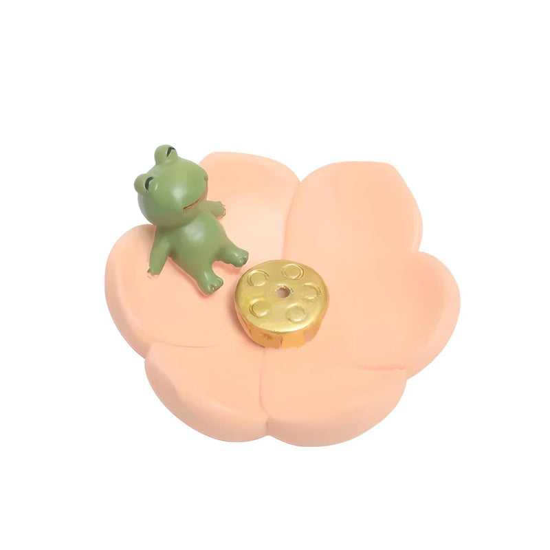 mini resin cherry blossom incense holder, view 3 - MRSLM
