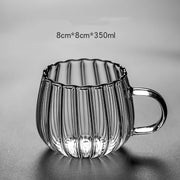 pumpkin pattern glass mug set, view 6 - MRSLM
