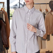 striped long sleeve shirt, view 3 - MRSLM