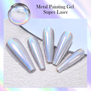holographic metallic nail gel, view 3 - MRSLM