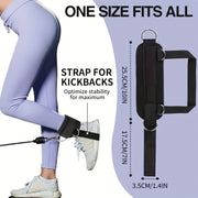padded ankle strap for cable machines, view 3 - MRSLM