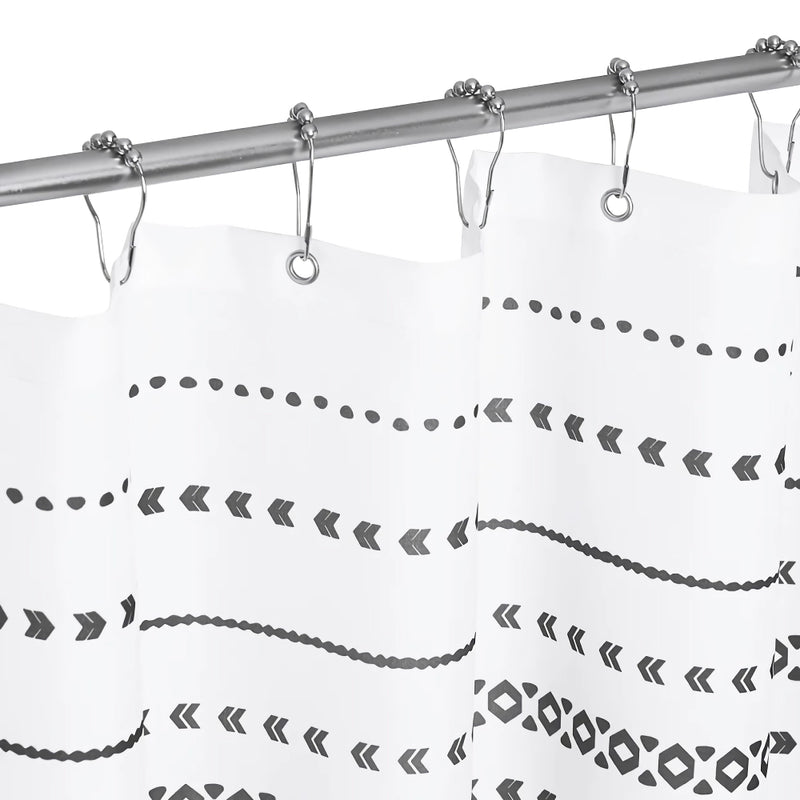 Bohemian print waterproof shower curtain, view 7 - MRSLM
