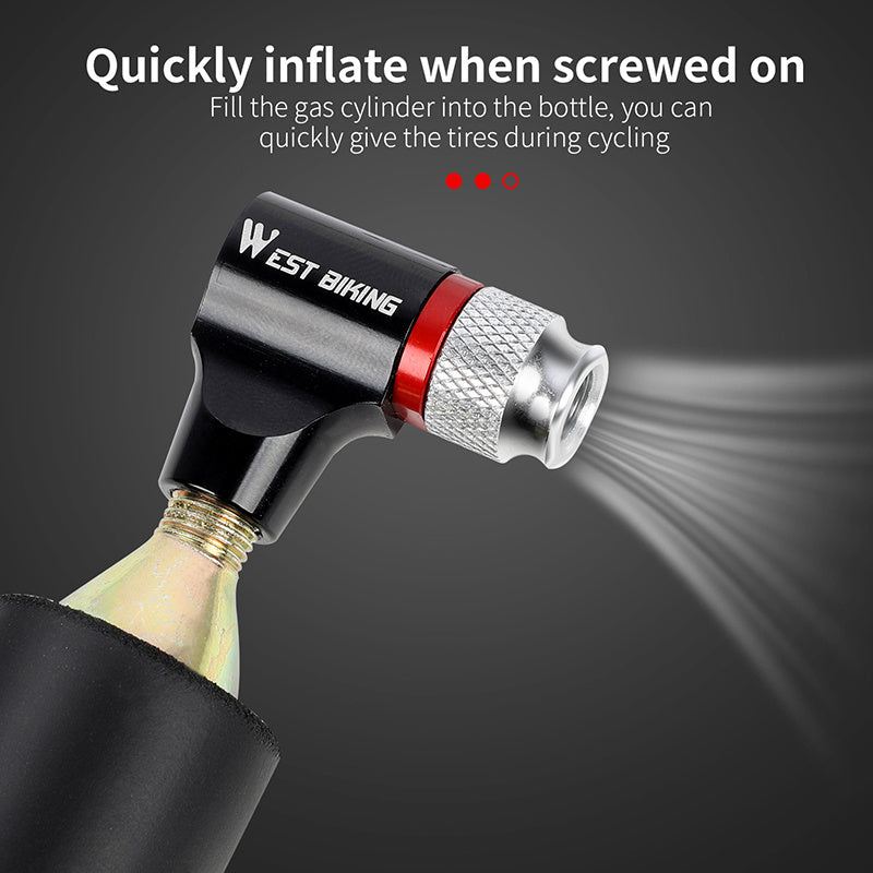 CO2 mini bike pump, view 2 - MRSLM