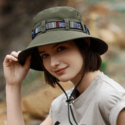vibrant bucket hat with ethnic belt, view 8 - MRSLM