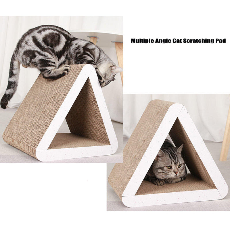 large triangle cat scratching board, view 5 - MRSLM