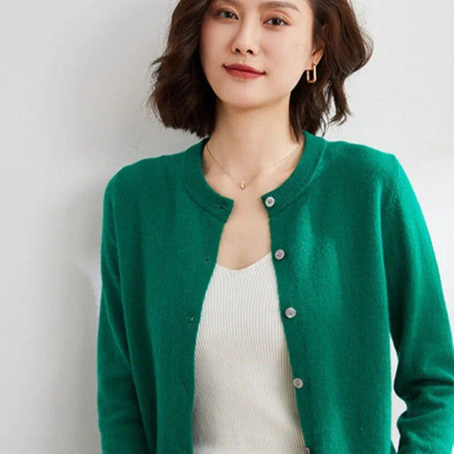 women's knit cardigan, view 8 - MRSLM