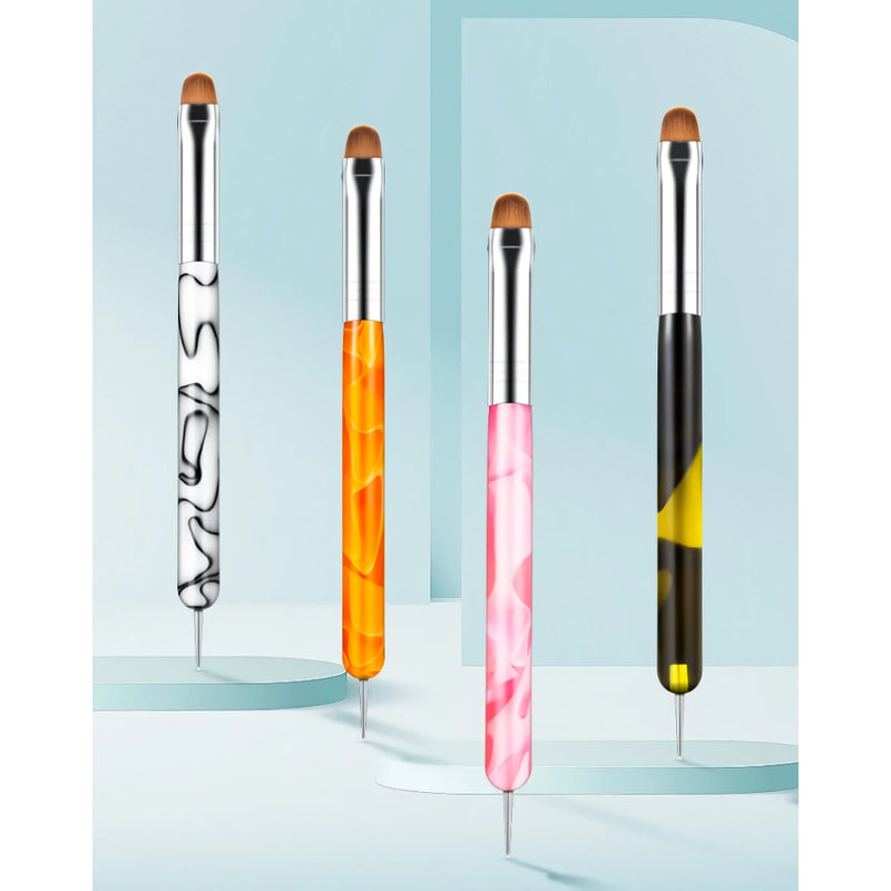 Double-ended nail art brush and dotting pen, view 7 - MRSLM