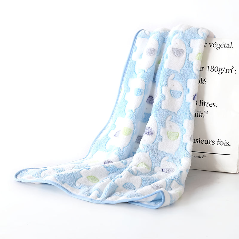 elephant baby blanket, view 2 - MRSLM