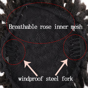 african wig bun drawstring afro hair, view 2 - MRSLM