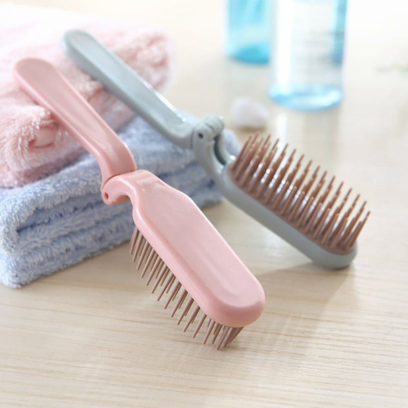 foldable detangling hair brush, view 6 - MRSLM