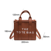 women's PU leather tote bag, view 7 - MRSLM