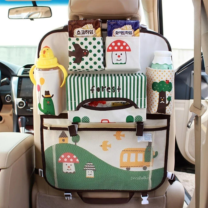 Large Car Seat Back Organizer for Kids