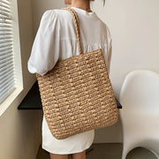 summer straw tote bag, view 6 - MRSLM