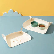 waterproof pu leather pet placemat, view 3 - MRSLM