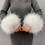 Imitation rabbit hair wrist covers, view 6 - MRSLM