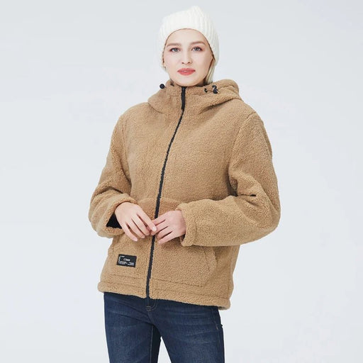 casual fleece jacket with hood, view 3 - MRSLM